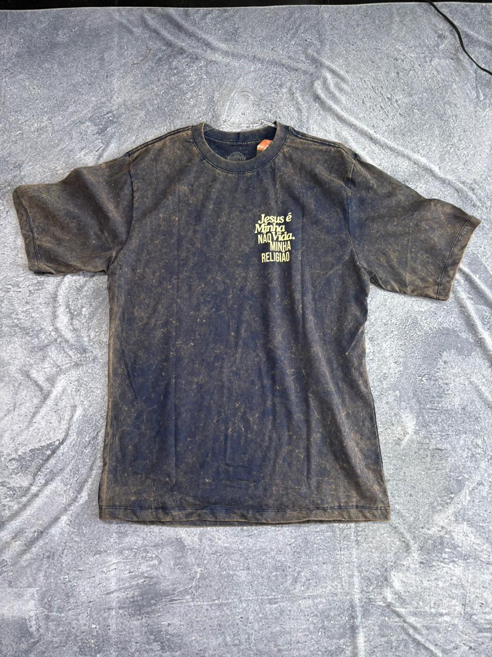 CAMISETA OVERSIZED CRISTÃ PREMIUM AZUL