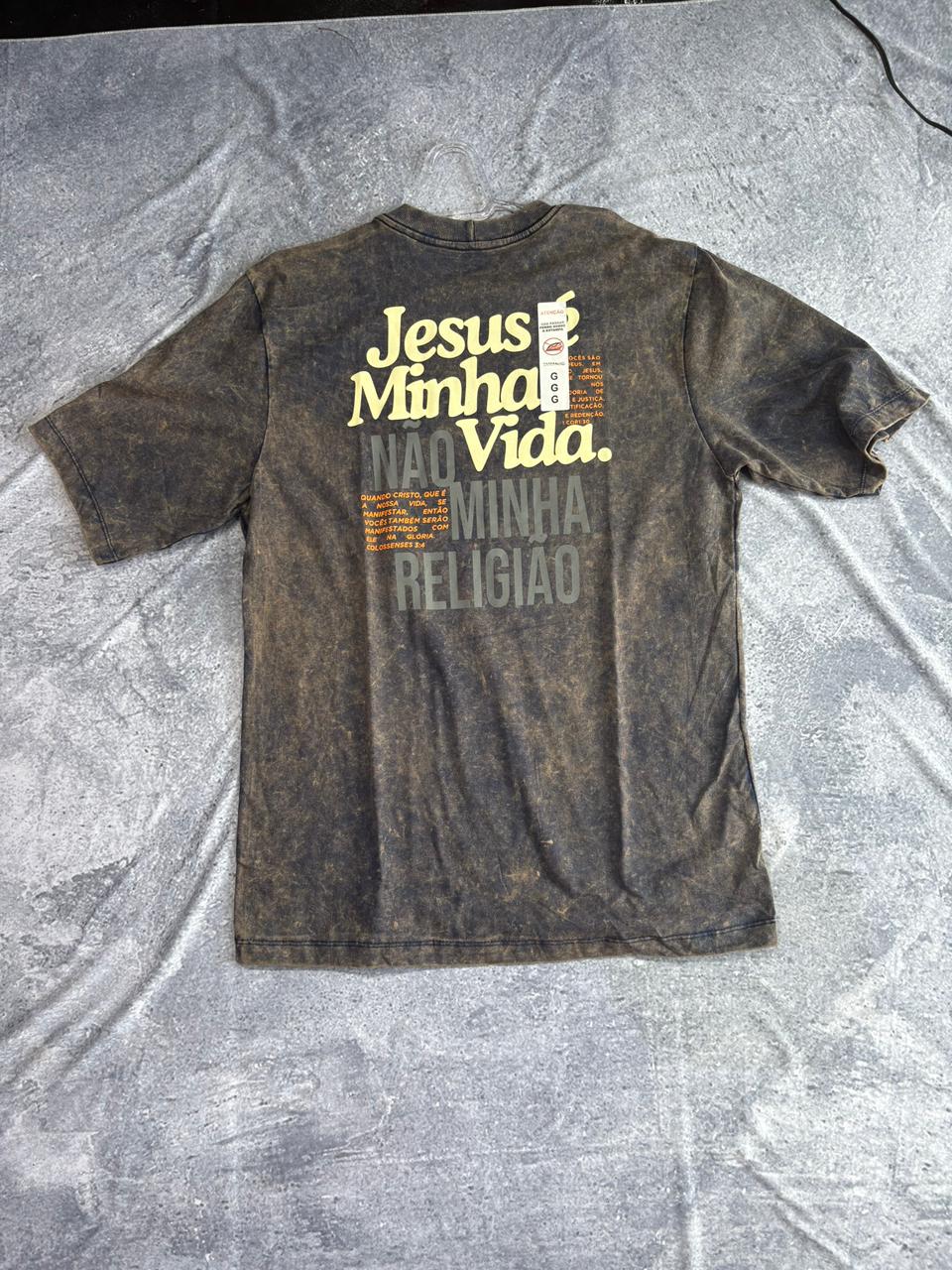 CAMISETA OVERSIZED CRISTÃ PREMIUM AZUL