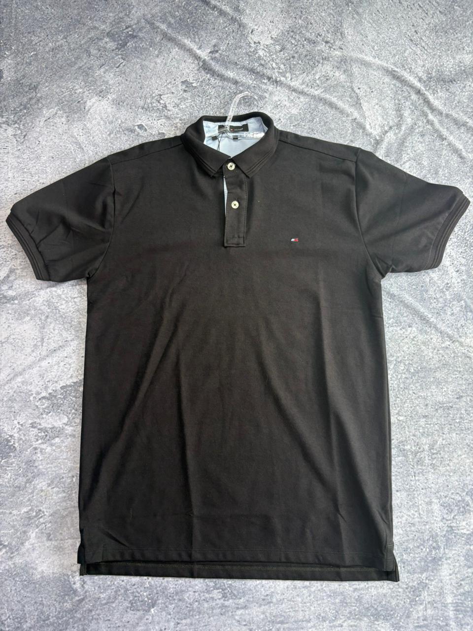 CAMISETAS POLO TOMMY PRETA