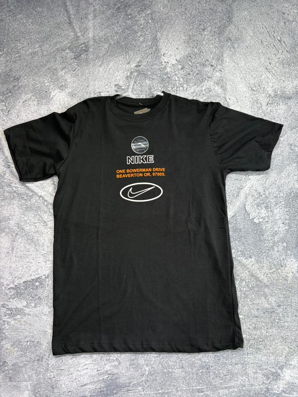 CAMISETA MALHA PREMIUM NIKE • 30.1 PENTEADA \& LAVADA PRETA 2 NIKE