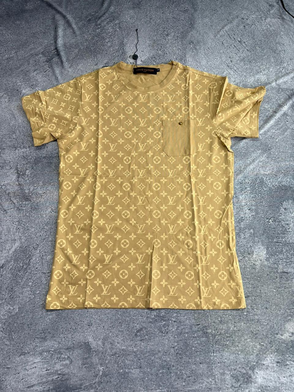 CAMISETAS DE GRIFE LOUIS VUITTON BEGE