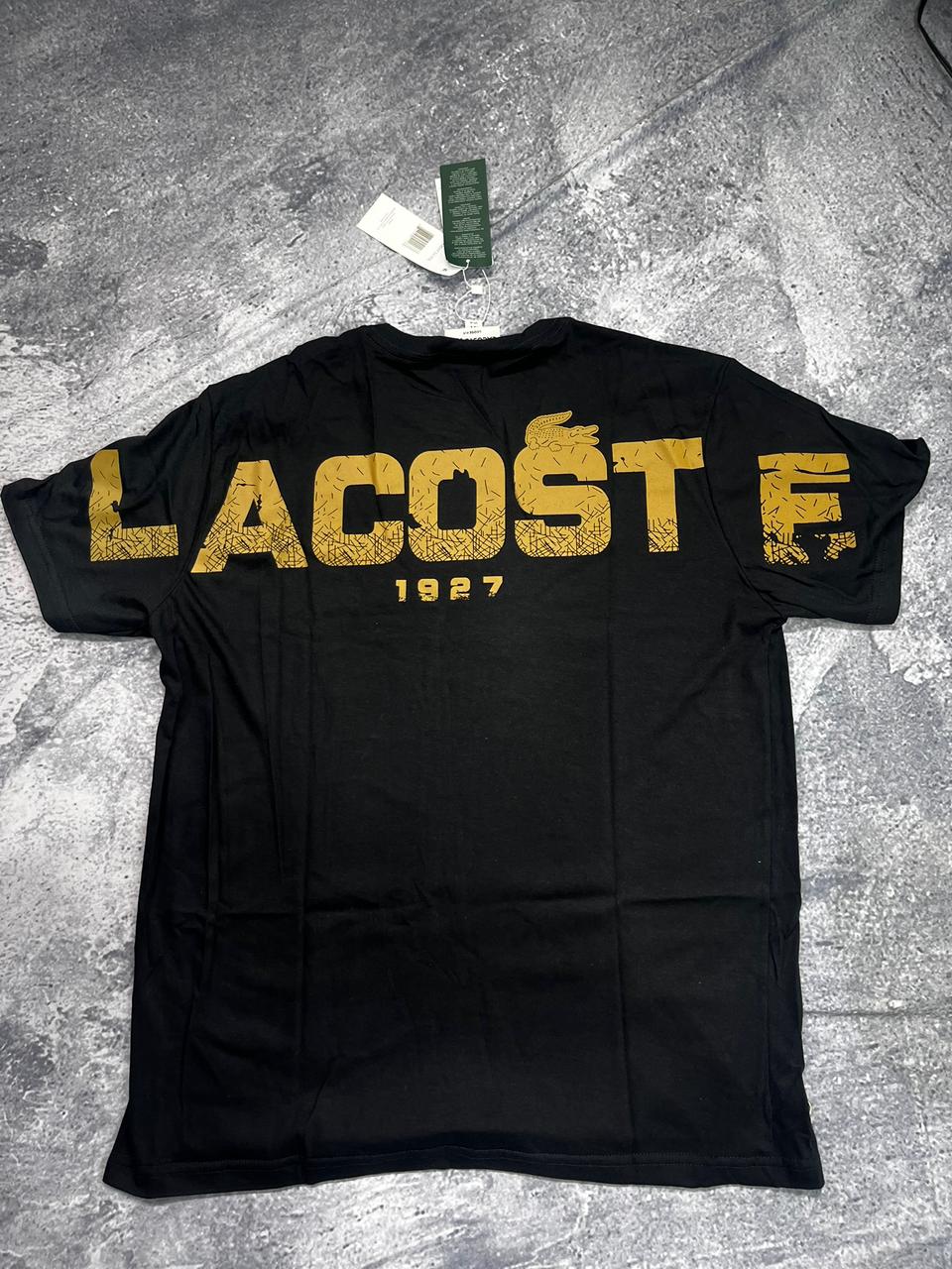 CAMISETAS 40.1 LACOSTE PRETO