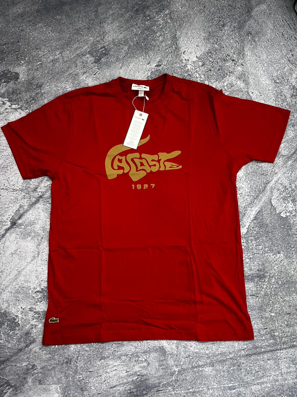 CAMISETAS 40.1 LACOSTE VERMELHA