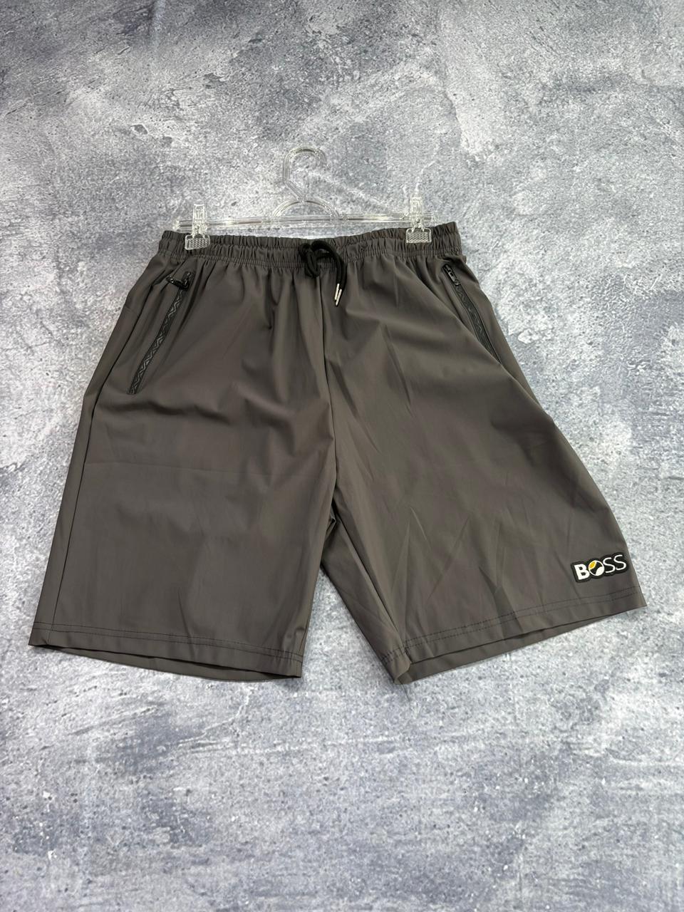 SHORT DRY FIT BOSS cinza