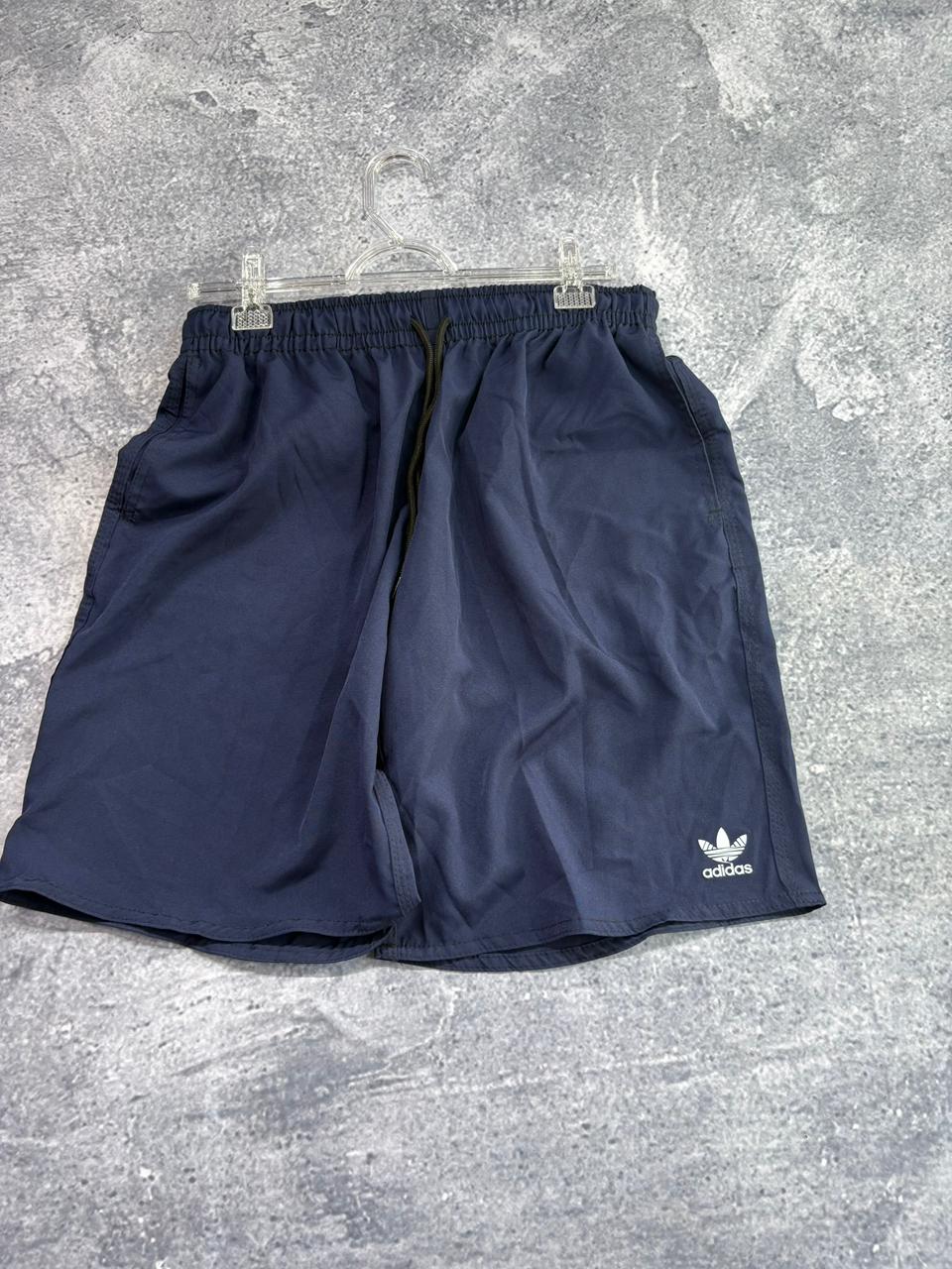 SHORT ELASTANO BASIC ADIDAS LONGO AZUL ANTIGA ADIDAS