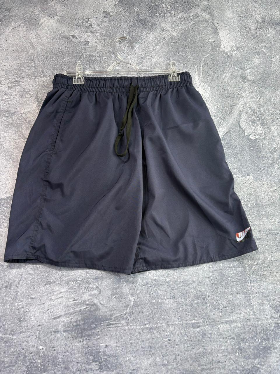 SHORT ELASTANO BASIC NIKE LONGO AZUL listra branca