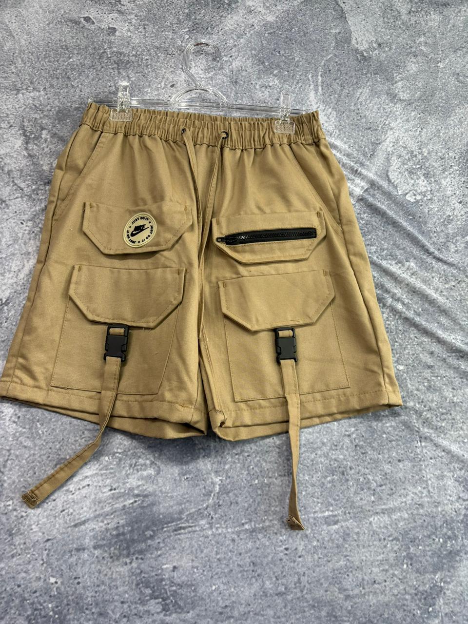 SHORT SARJA BOLSO CARGO bege