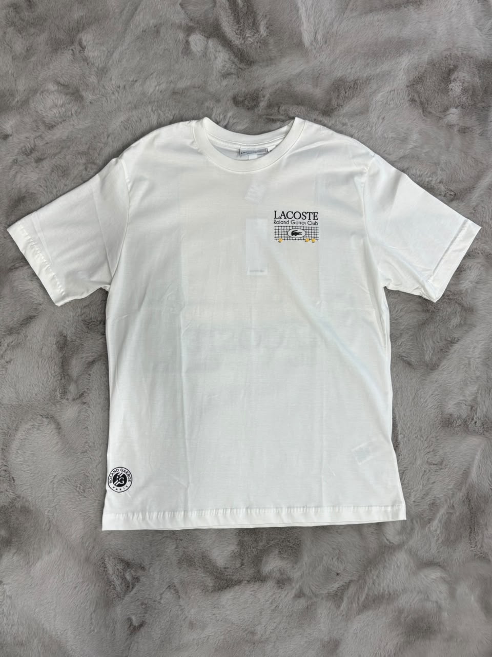 CAMISETA LACOSTE REGULAR FIT BRANCA