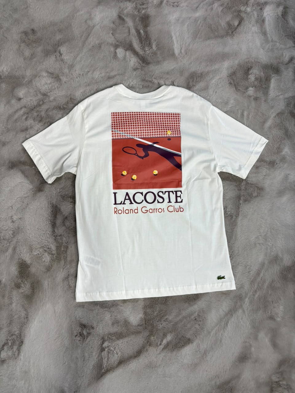 CAMISETA LACOSTE REGULAR FIT BRANCA